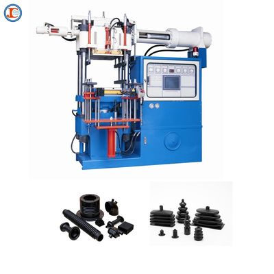 Hoog nauwkeurige 600 ton horizontale rubber injectie gietmachine Twee voedingssysteem