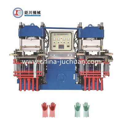 China Fabrieksprijs Hydraulische vulkaniserende warmpersmachine voor het maken van rubberen siliconen handschoenen
