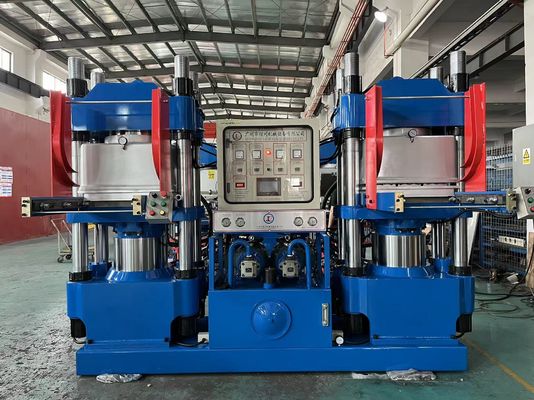 5.5*2-11KW Blauwe kleur vacuüm rubber siliconepress machine voor het maken van keukenproducten