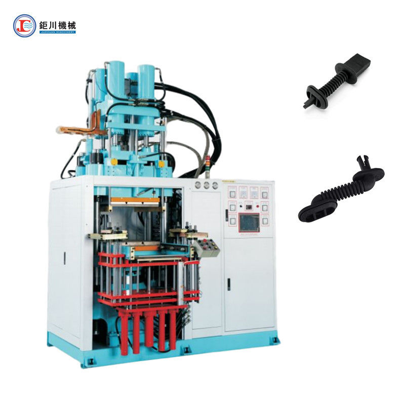 Verticale spuitgietmachine voor het maken van rubberdraad harnasbeschermer
